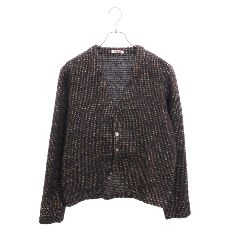 RANDY ランディ ツイード カーディガン ボルドー 22SS-RBL03  