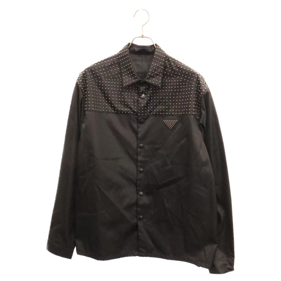 PRADA プラダ 22SS Re-Nylon Studs Shirt SC591 リナイロン PRADA プラダ 22SS Re-Nylon Studs Shirt SC591 リナイロン