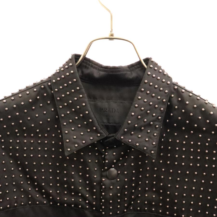 PRADA プラダ 22SS Re-Nylon Studs Shirt SC591 リナイロン PRADA プラダ 22SS Re-Nylon Studs Shirt SC591 リナイロン