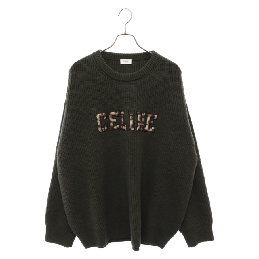 CELINE セリーヌ 22AW 2AB97650S レオパード エンブロイダリー ロゴ 