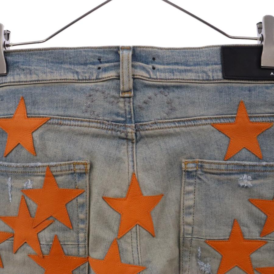 AMIRI アミリ × ケミスト オレンジスターパッチ デニムパンツ AMIRI アミリ × ケミスト オレンジスターパッチ デニムパンツ