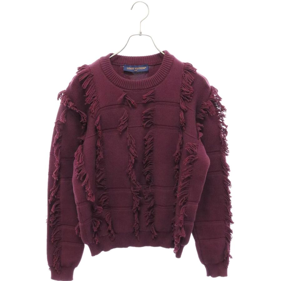 LOUIS VUITTON ルイヴィトン 23AW LVメダリオン フリンジクルーネック  