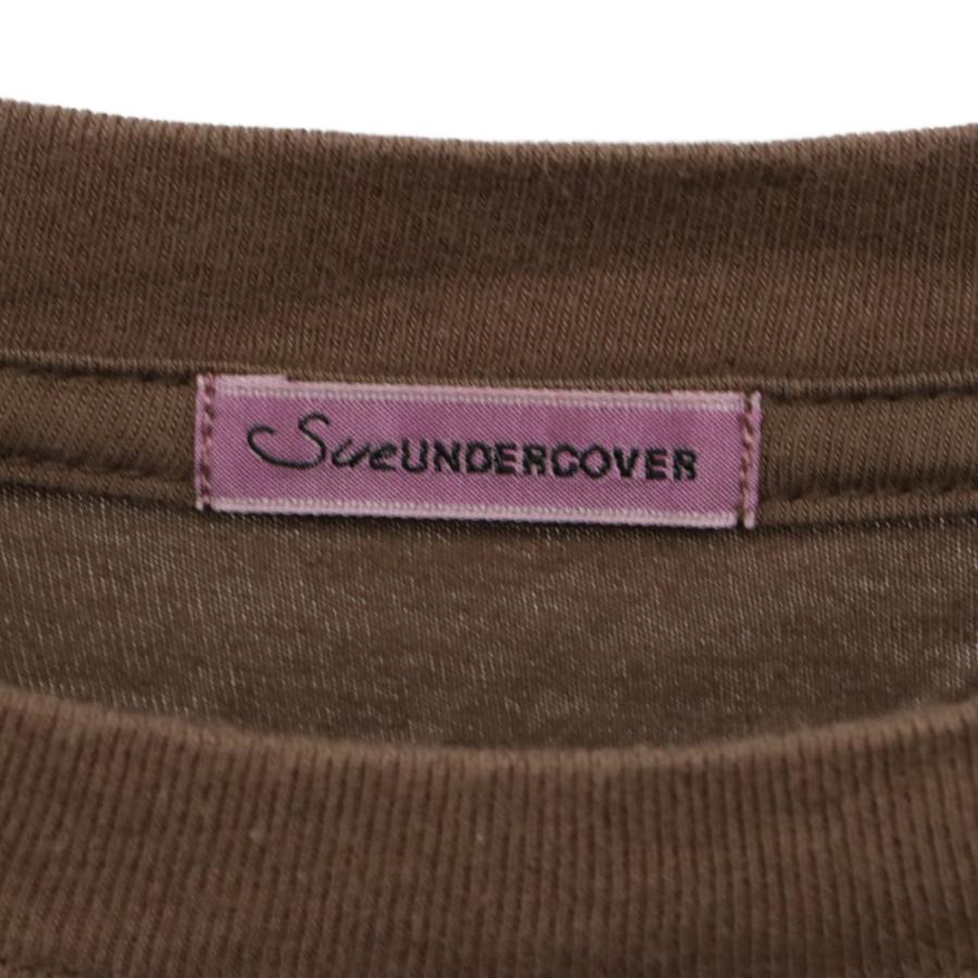 Sue UNDERCOVER スーアンダーカバー キャットバタフライ プリント半袖Tシャツ SU2A2801 ブラウン｜shopbring｜05