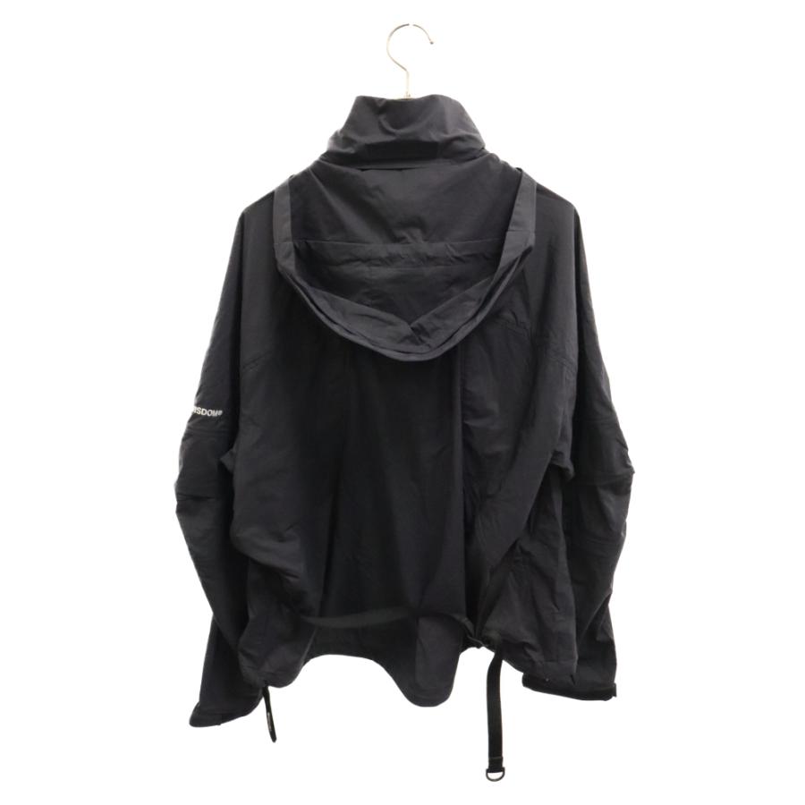 WISDOM ウィズダム GEOMETRIC WINDBREAKER BLACK ジオメトリック 