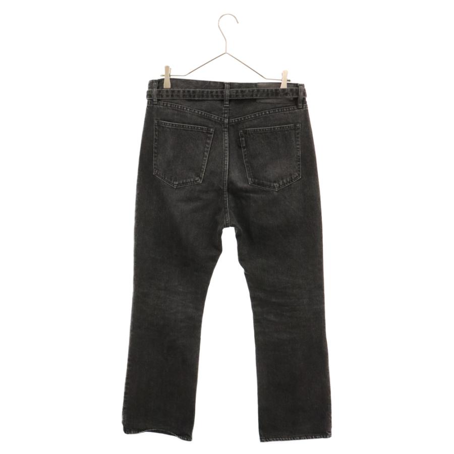 Sacai サカイ 23SS ベルテッド ブーツカット デニムパンツ ブラック 23 