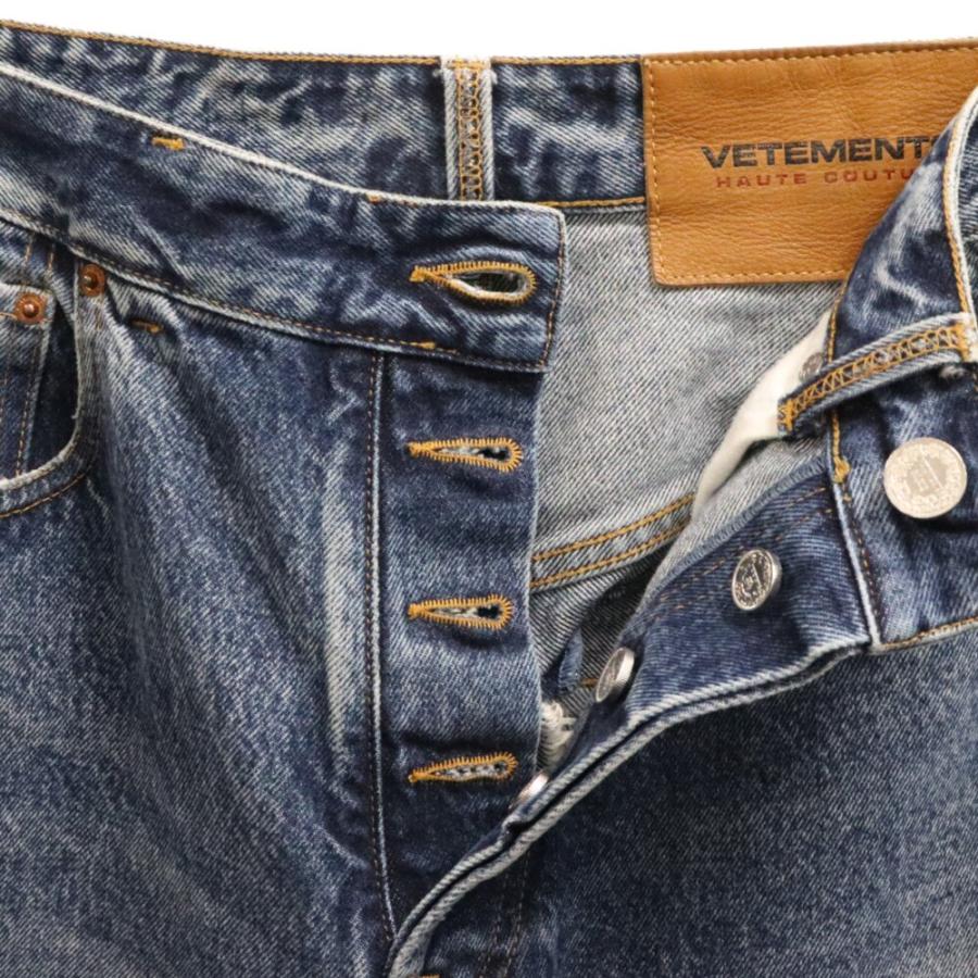VETEMENTS ヴェトモン 23SS インサイドアウトパッチバギーデニム VETEMENTS ヴェトモン 23SS インサイドアウトパッチバギーデニム