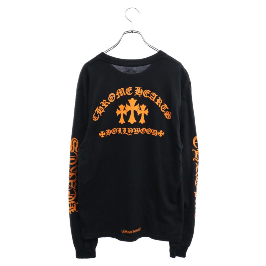 クロムハーツ Tシャツ オレンジ セメタリークロス ブラック 【公式通販】