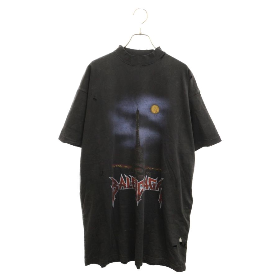 BALENCIAGA バレンシアガ Paris Moon Oversized Tee 739028 BALENCIAGA バレンシアガ Paris Moon Oversized Tee 739028