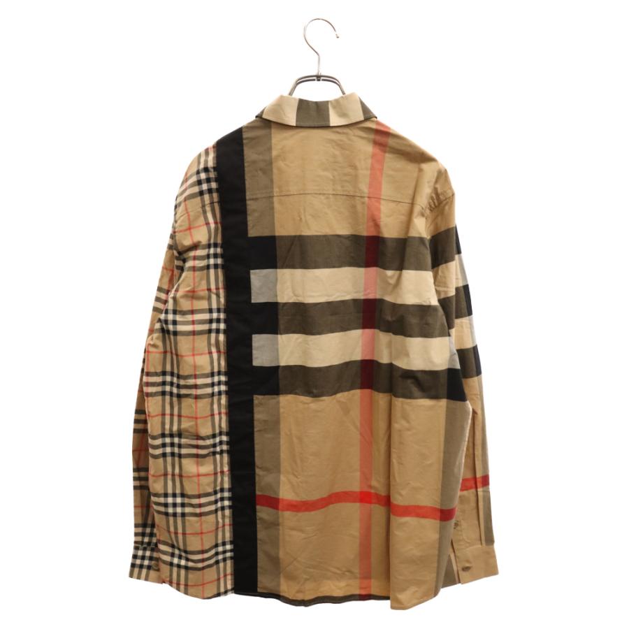 【新品未使用】タグ付き　Burberry バーバリー　長袖　シャツ　ブラウン BURBERRY(バーバリー) チェックシャツ 8002171 ブラウン サイズ