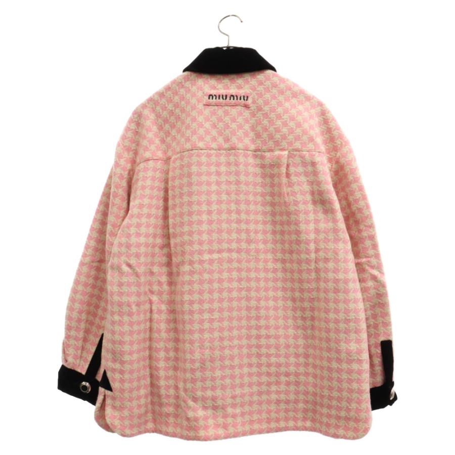 miumiu ミュウミュウ 2020 Houndstooth Jacquard Jacket ボタン  