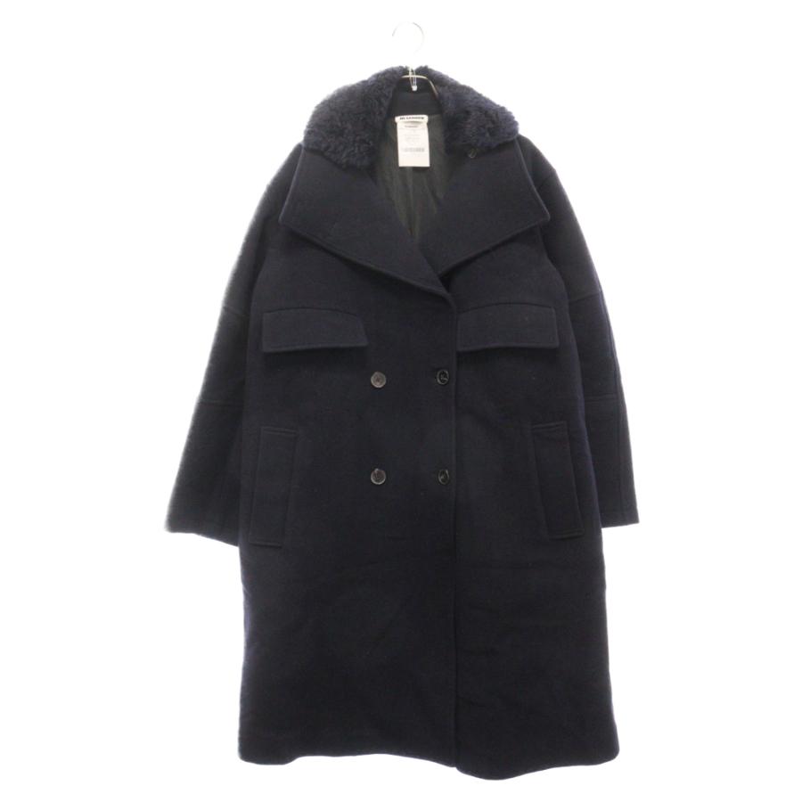 JIL SANDER ジルサンダー ファー付きオーバーサイズピーコート JIL SANDER ジルサンダー ファー付きオーバーサイズピーコート