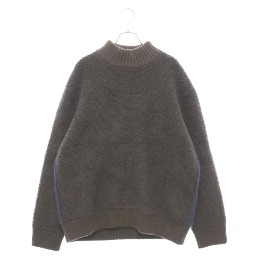 JIL SANDER ジルサンダー モックネック ステッチデザインシャギー 