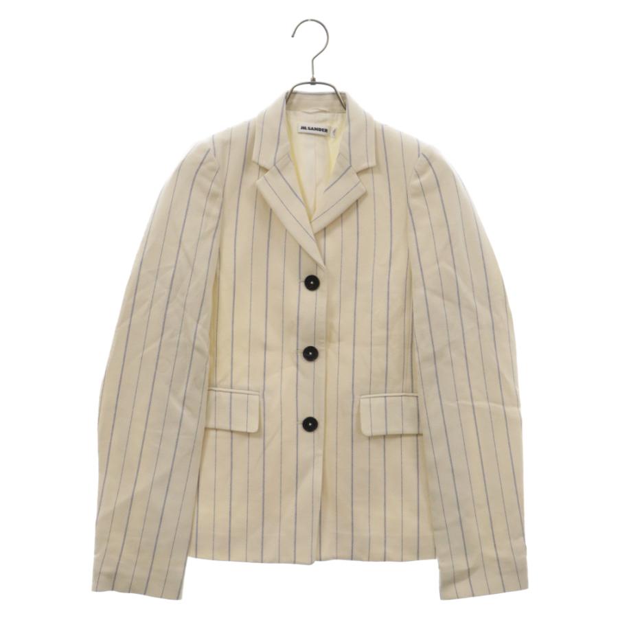JIL SANDER ジルサンダー ストライプビスコース3Bテーラードジャケット 