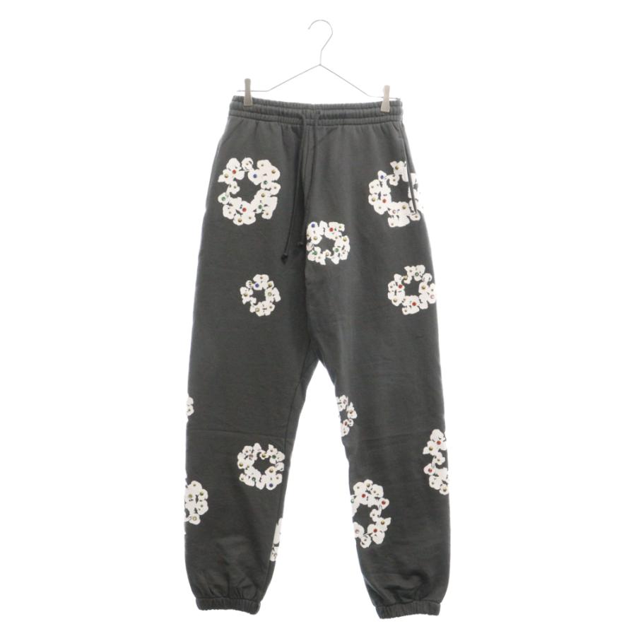 DENIM TEARS デニムティアーズ RHINESTONE FLOWER PRINT SWEAT PANTS 