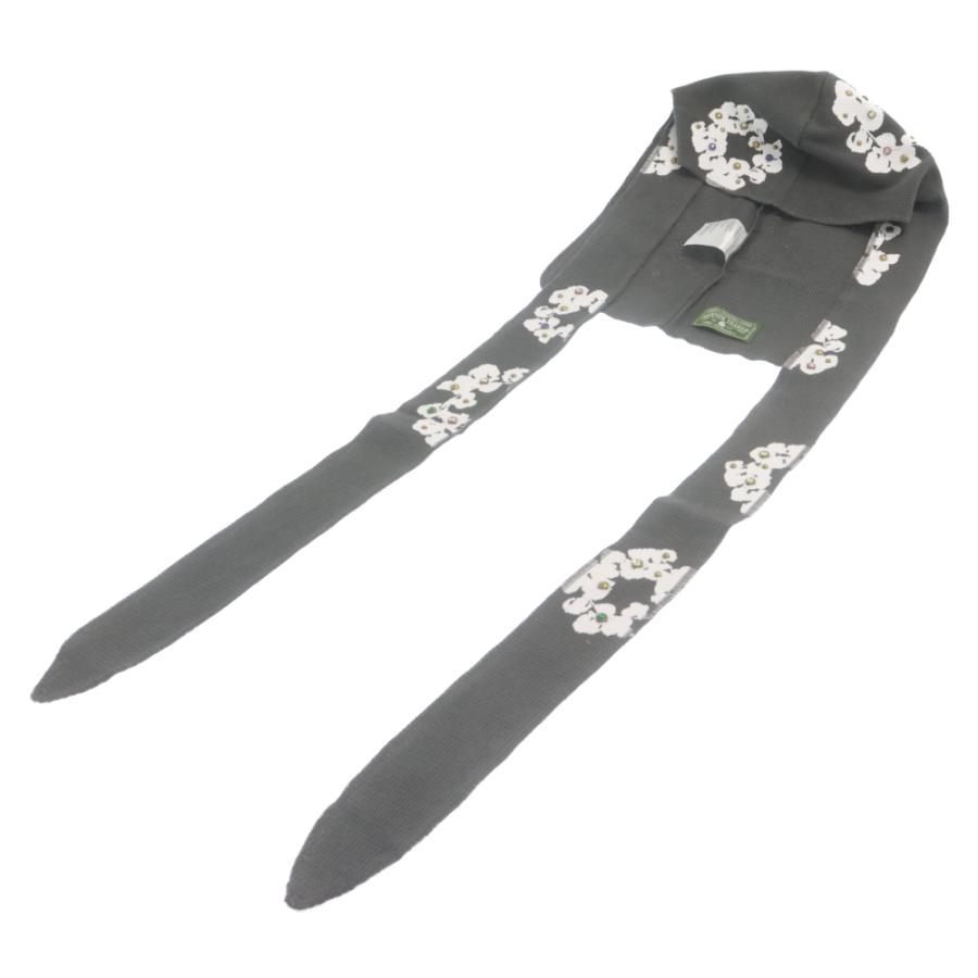 DENIM TEARS デニムティアーズ RHINESTONE COTTON WREATH DURAG DENIM TEARS デニムティアーズ RHINESTONE COTTON WREATH DURAG