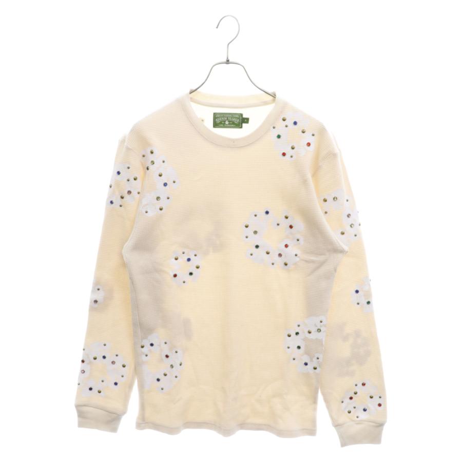 デニムティアーズ RHINESTONE COTTON WREATH THERMAL ラインストーン  