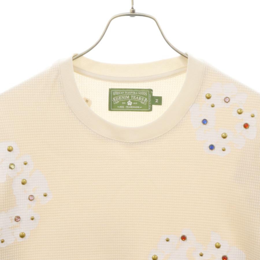 デニムティアーズ RHINESTONE COTTON WREATH THERMAL ラインストーン  