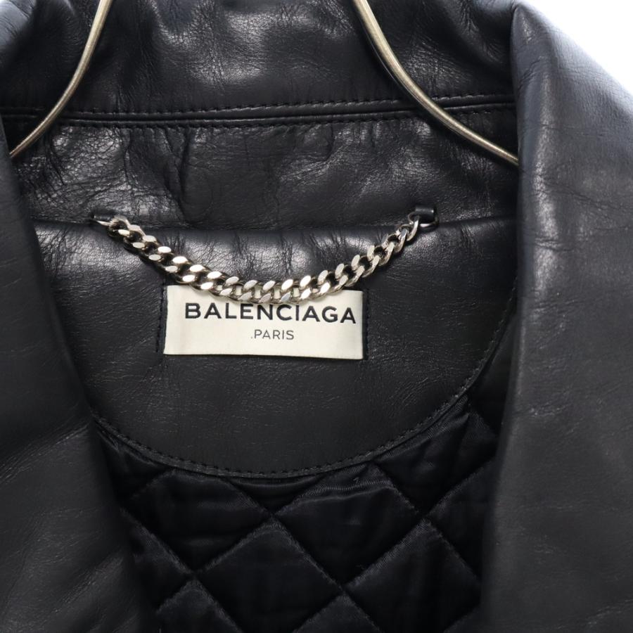 BALENCIAGA バレンシアガ 16AW SWING TOP LEATHER JACKET 446474 BALENCIAGA バレンシアガ 16AW SWING TOP LEATHER JACKET 446474