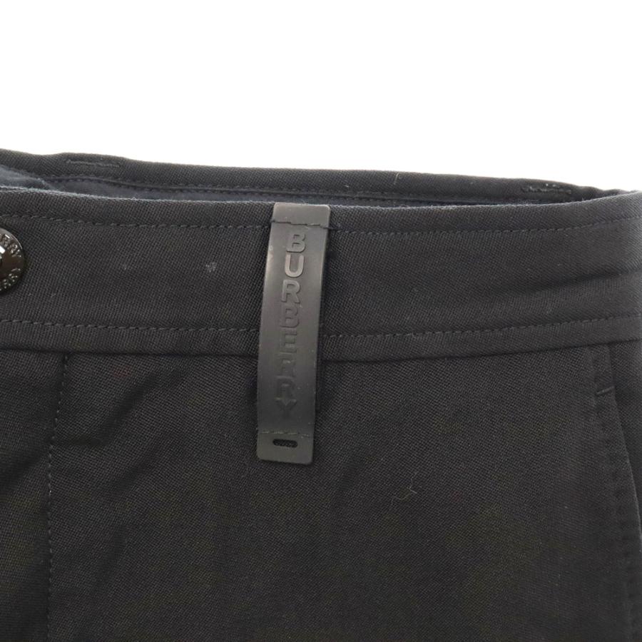 美品00s Burberry ウール100% 高級ワイドスラックス ブラック 美品00s Burberry ウール100% 高級ワイドスラックス ブラック