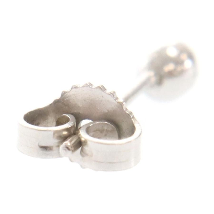 CHROME HEARTS クロムハーツ 18KWG MINI CROSS BALL STUD CHROME HEARTS クロムハーツ 18KWG MINI CROSS BALL STUD