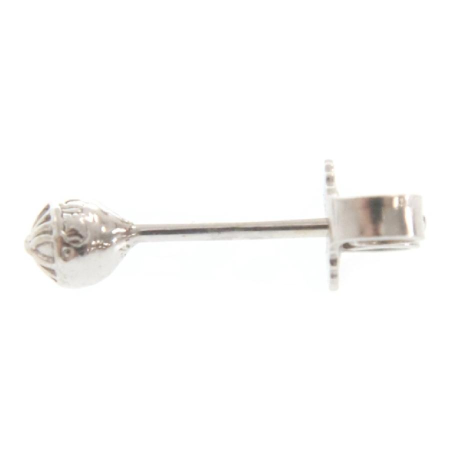 CHROME HEARTS クロムハーツ 18KWG MINI CROSS BALL STUD CHROME HEARTS クロムハーツ 18KWG MINI CROSS BALL STUD