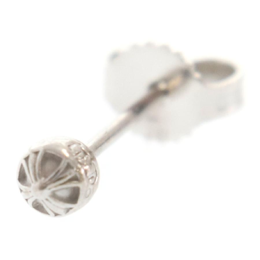 CHROME HEARTS クロムハーツ 18KWG MINI CROSS BALL STUD CHROME HEARTS クロムハーツ 18KWG MINI CROSS BALL STUD