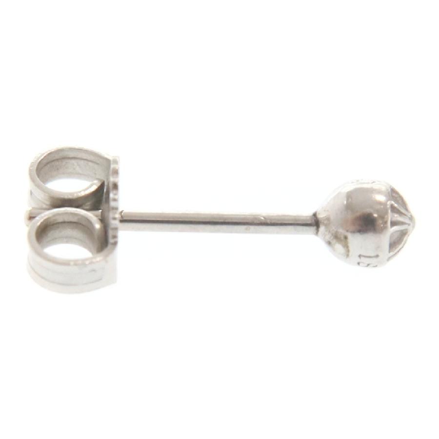 CHROME HEARTS クロムハーツ 18KWG MINI CROSS BALL STUD CHROME HEARTS クロムハーツ 18KWG MINI CROSS BALL STUD