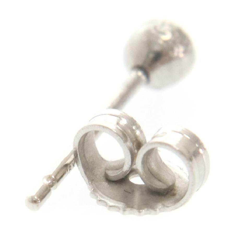 CHROME HEARTS クロムハーツ 18KWG MINI CROSS BALL STUD CHROME HEARTS クロムハーツ 18KWG MINI CROSS BALL STUD