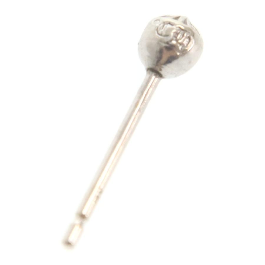 CHROME HEARTS クロムハーツ 18KWG MINI CROSS BALL STUD CHROME HEARTS クロムハーツ 18KWG MINI CROSS BALL STUD