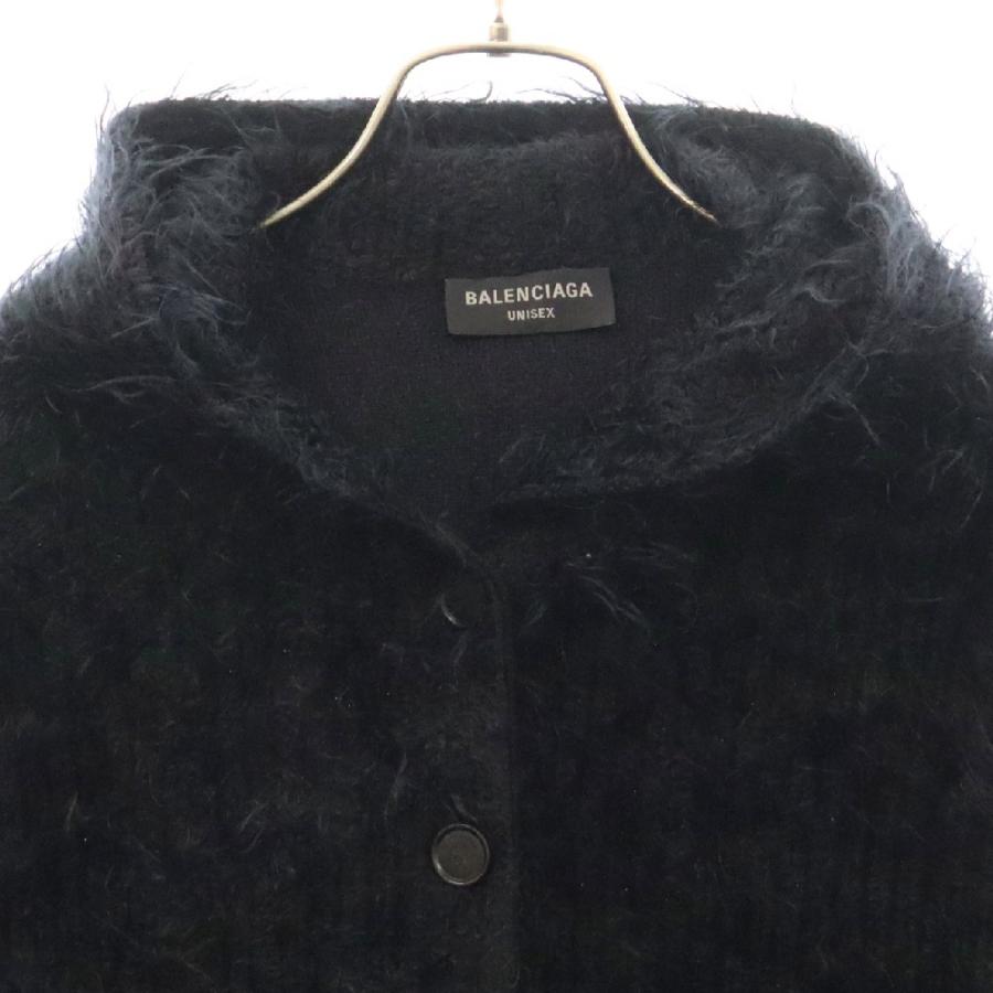 BALENCIAGA バレンシアガ Brushed Wool Hooded Cardigan 719001 BALENCIAGA バレンシアガ Brushed Wool Hooded Cardigan 719001