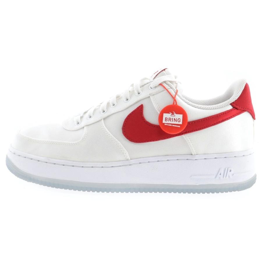 NIKE ナイキ AIR FORCE 1 LOW SATIN WHITE/RED DX6541-100 エア