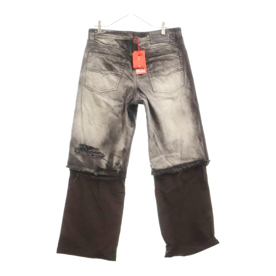 DIESEL ディーゼル P-HANS 5-Pocket Pants With Layered Leg 5 DIESEL ディーゼル P-HANS 5-Pocket Pants With Layered Leg 5