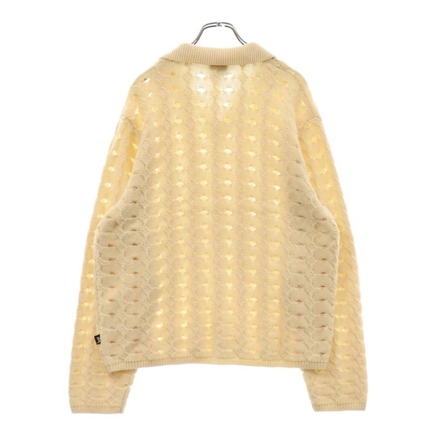 トップス 24SS stussy OPEN KNIT COLLARED SWEATER ☆24SS 最新作☆STUSSY OPEN KNIT COLLARED SWEATER トップス