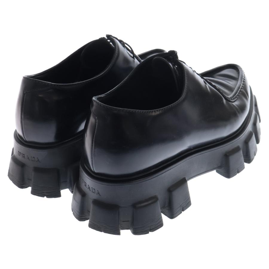 PRADA プラダ モノリスブラッシュド レザーシューズ 2EE361 ブラック 8 