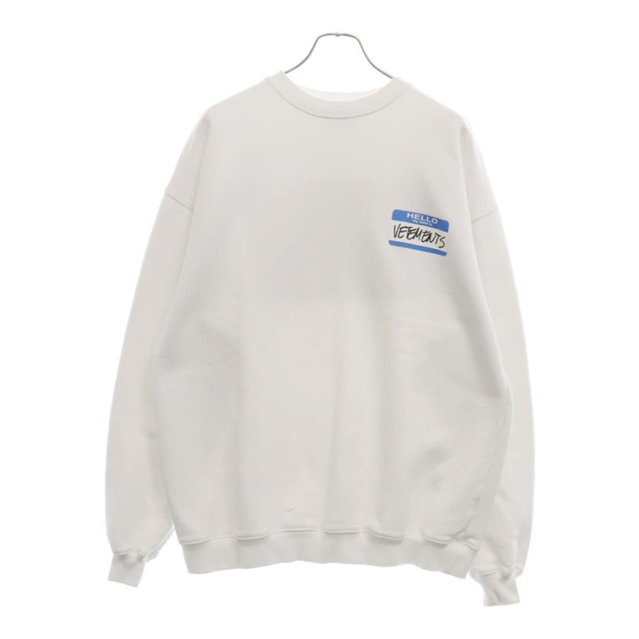 VETEMENTS ヴェトモン 21AW HELLO My Name Is クルーネック VETEMENTS ヴェトモン 21AW HELLO My Name Is クルーネック