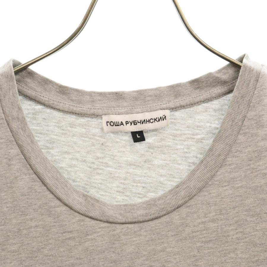 GoshaRubchinskiy 18SS Printed T-shirts プリント半袖Tシャツ グレー 