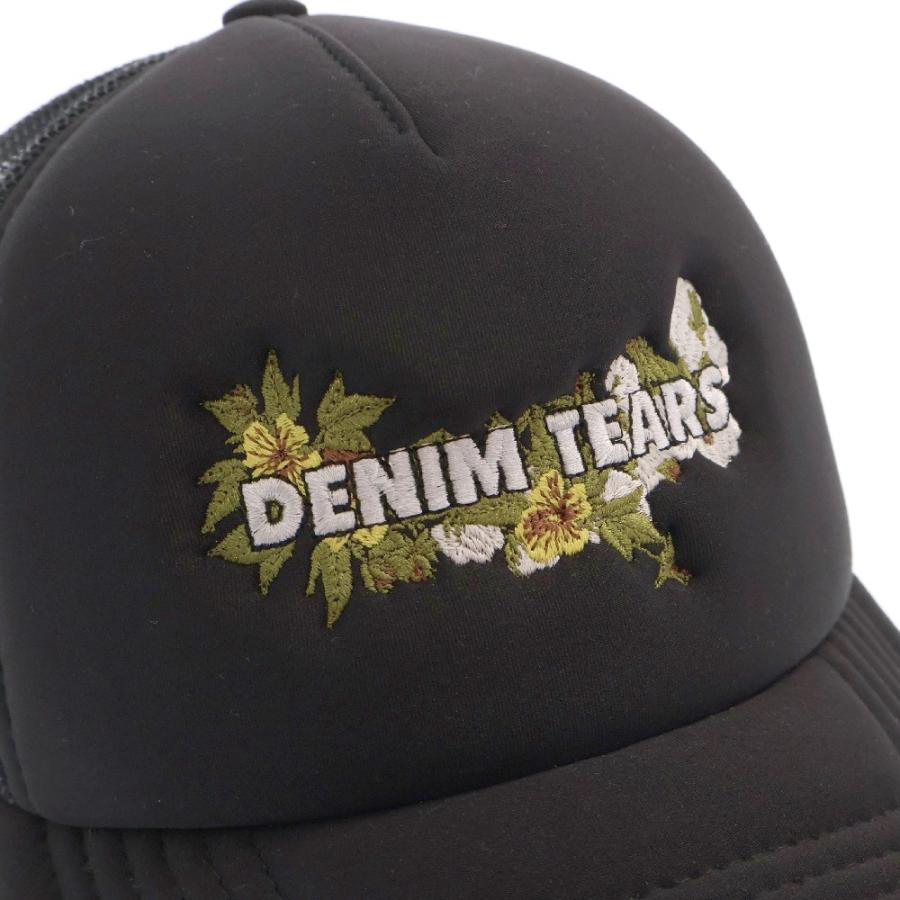 Denim Tears 新作 denim cap デニムティアーズ DENIM TEARS デニムティアーズ 22SS TRUCKER FLORAL LOGO CAP フロント