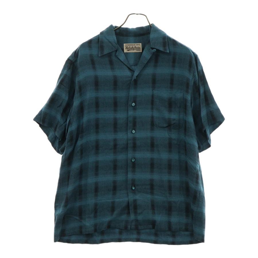 WACKO MARIA ワコマリア OMBRECHECK OPEN COLLAR SHIRT S/S オンブレ 