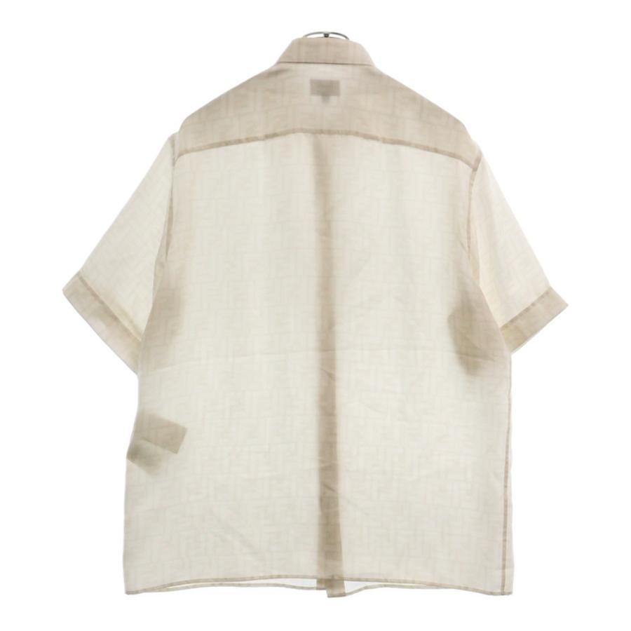 FENDI（フェンディ） 24AW FFロゴ ズッカ総柄シルク半袖シャツ FS0795