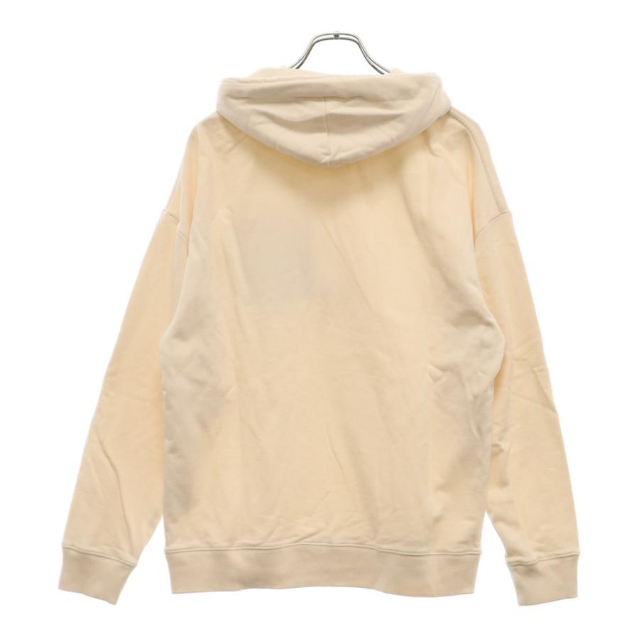 LOEWE ロエベ アナグラム 同色レザーパッチ パーカー アイボリー