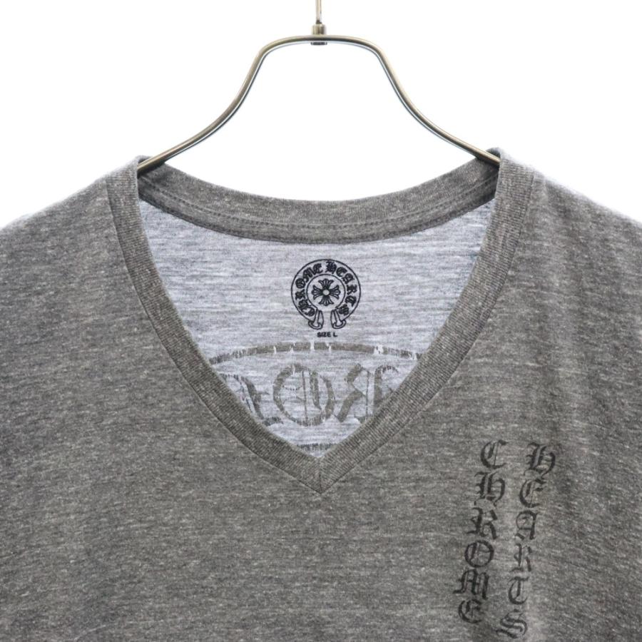 CHROME HEARTS クロムハーツ オールド スターロゴVネック半袖Tシャツ 