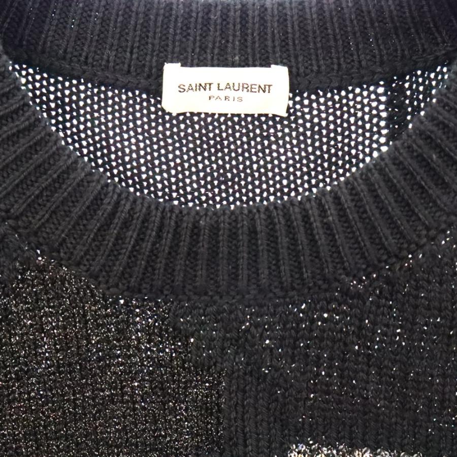 SAINT LAURENT PARIS サンローランパリ スパンコール ローゲージニット 