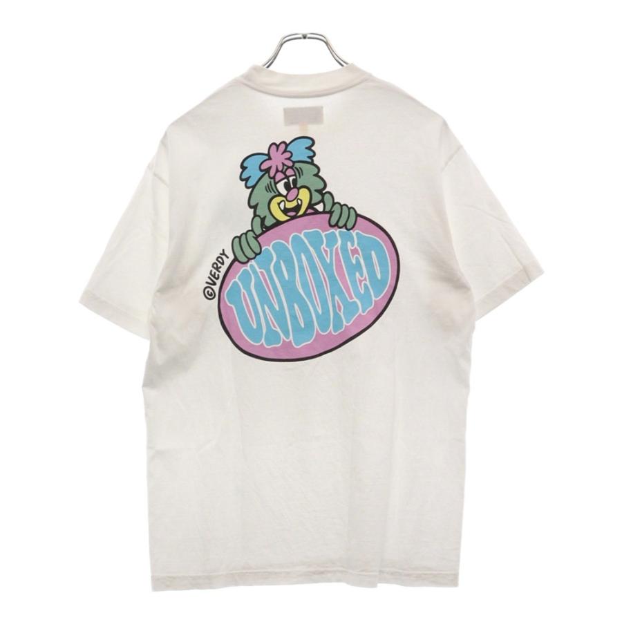 VERDY ベルディ ×VISTY UNBOXED ロゴプリント半袖Tシャツ ホワイト  
