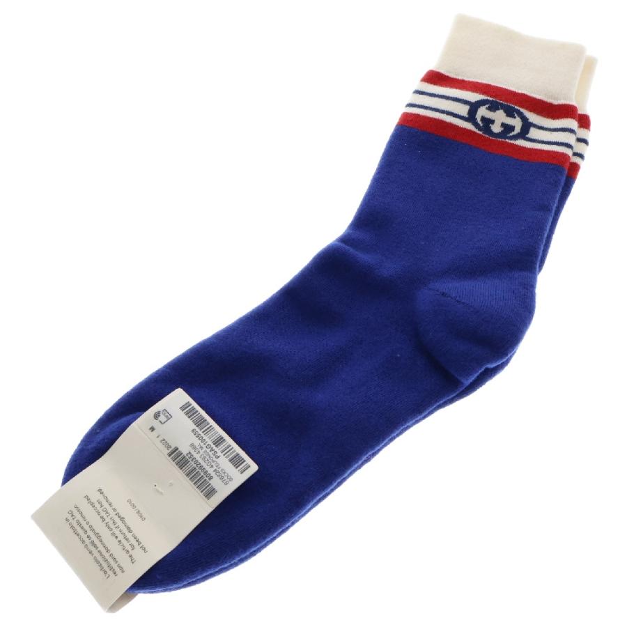 GUCCI レディース　ソックス　M GUCCI（グッチ） インターロッキングG ストライプソックス 靴下 676824
