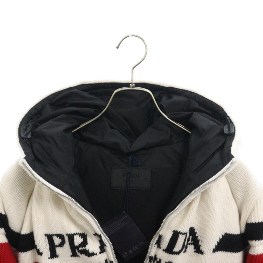 PRADA プラダ ウールカシミヤ混紡 ロゴジャガードダウン PRADA プラダ ウールカシミヤ混紡 ロゴジャガードダウン