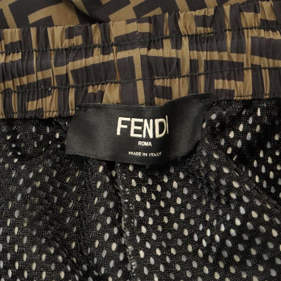 FENDI（フェンディ） FFズッカ総柄トラックパンツ ブラウン FAB527