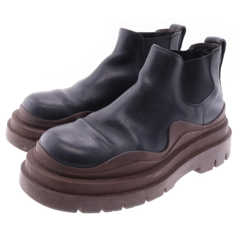 ボッテガヴェネタ タイヤチェルシーブーツ サイドゴア ブラック41 BOTTEGA VENETA ボッテガヴェネタ タイヤアンクル チェルシー