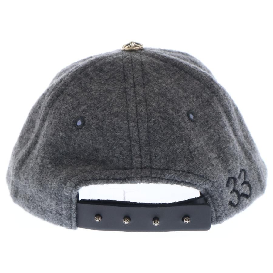クロムハーツChrome Hearts グレー ウール風 ベースボールキャップ
