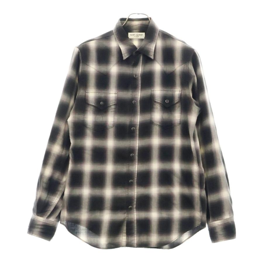 SAINT LAURENT PARIS サンローランパリ 16SS オンブレチェック SAINT LAURENT PARIS サンローランパリ 16SS オンブレチェック
