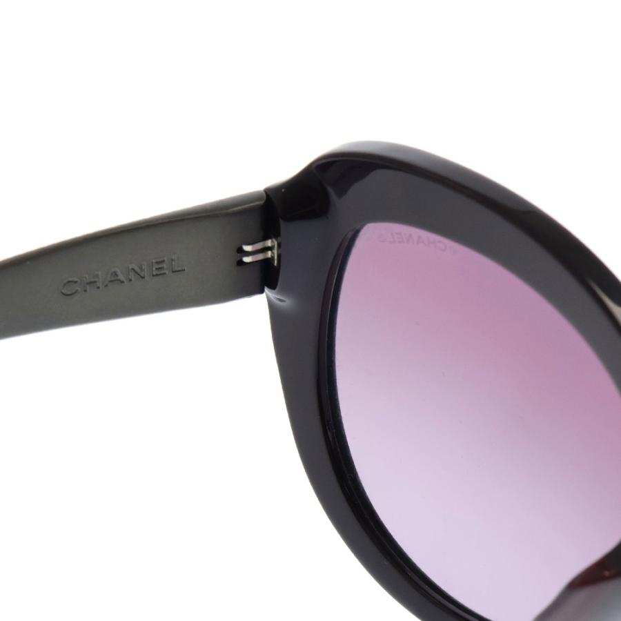 CHANEL シャネル サイドテンプルツイード ココマークロゴ キャットアイ  